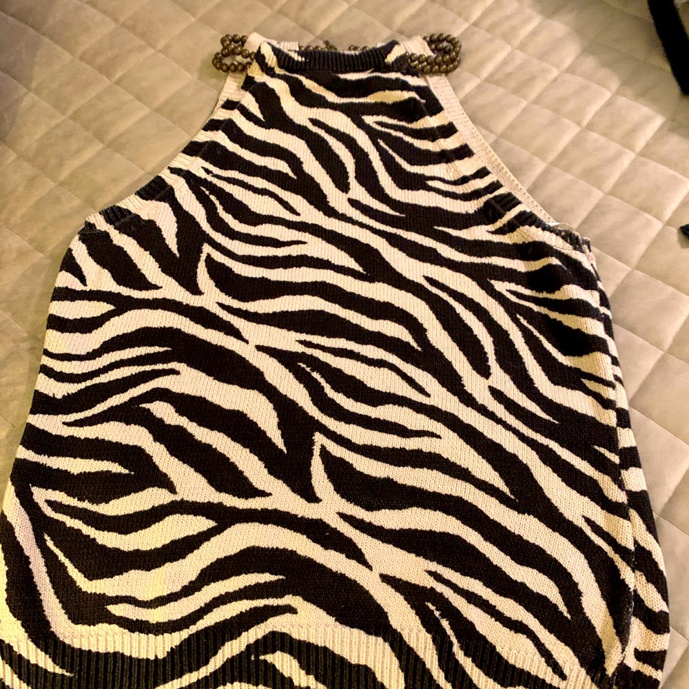 Michael Kors animal print halter top